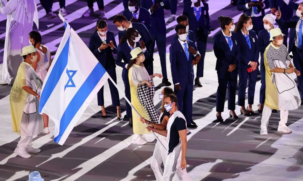 israelenses  sao lembrados na abertura de toquio