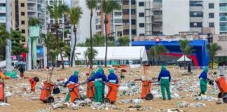 Prefeitura promete reciclar 15 toneladas de lixo do Réveillon