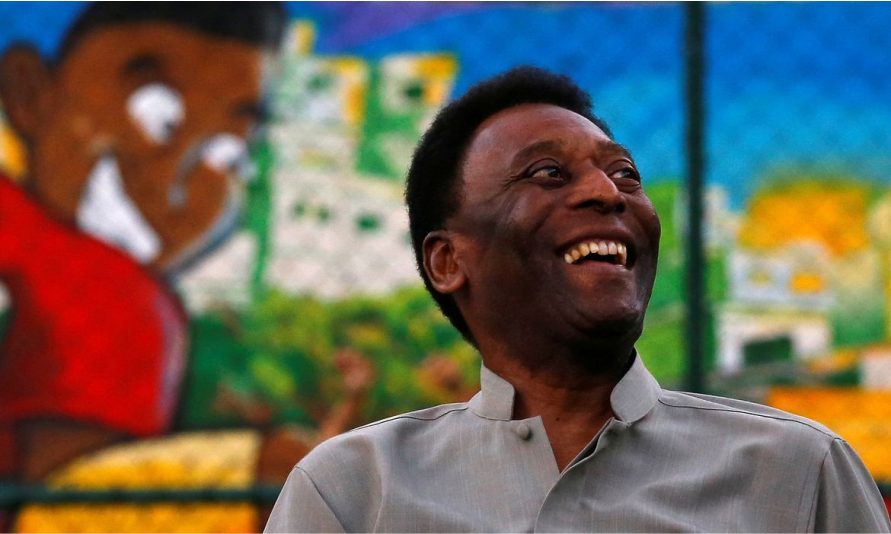 Pelé, rei do futebol.