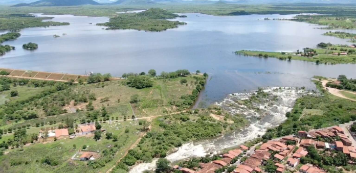 Maior parte dos açudes vertendo estão localizados nas regiões hidrográficas do Litoral, Acaraú e Coreaú, todas na porção norte do Ceará - Foto: Divulgação.