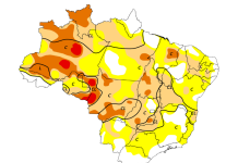 Atual cenário do Brasil, conforme o Monitor de Secas - Foto: Reprodução.