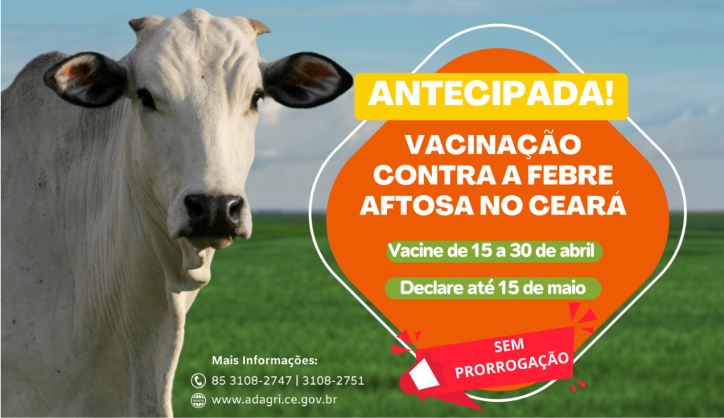Os produtores terão até 30 de abril para adquirir a vacina