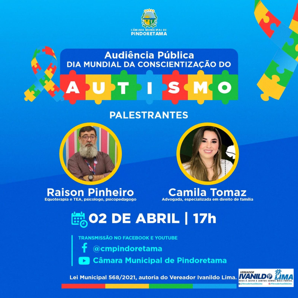 A sessão é em cumprimento à lei municipal que trata da conscientização sobre o autismo - Foto;Divulgação/CMP.