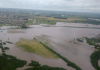 Plantações de arroz atingidas pelas enchentes no Rio Grande do Sul - Foto: Federarroz/Divulgação