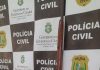 Trio foi preso em posse de drogas, arma de fogo, armas brancas, balança de precisão e apetrechos para embalar drogas- Foto: PCCE/Divulgação