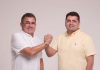 Pré-candidato à prefeitura e vice-prefeitura do município, com Webston Pinheiro e Thiago Bastos (PSB) - Fotos: Divulgação