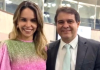 Deputada Gabriella Aguiar e o presidente Evandro Leitão - Foto: Divulgação.