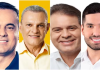 Capitão Wagner, José Sarto, Evandro Leitão e André Fernandes são os quatro candidatos com mais intenções de voto para Prefeitura de Fortaleza em 2024 — Foto: TSE/Reprodução.