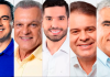 Candidatos Wagner, Sarto, André, Evandro e Serão - Foto: Reprodução/TSE