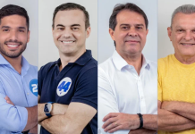 André Fernandes, Capitão Wagner, Evandro Leitão e José Sarto - Imagem: Montagem O POVO