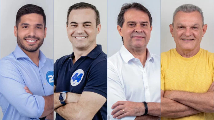 André Fernandes, Capitão Wagner, Evandro Leitão e José Sarto - Imagem: Montagem O POVO