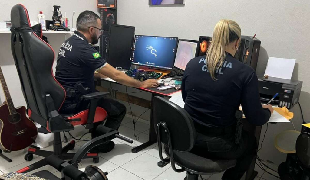 No Ceará, a Operação Terabyte conta com 32 policiais civis - Imagem: Reprodução/PCCE.