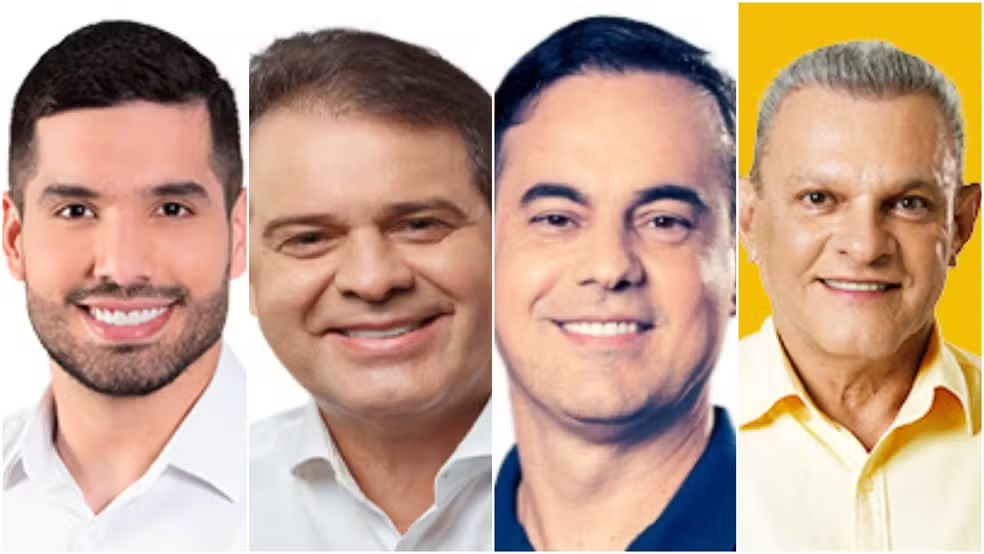 Candidatos à Prefeitura de Fortaleza nas eleições 2024 - Imagem: TSE/Divulgação/G1Ceará