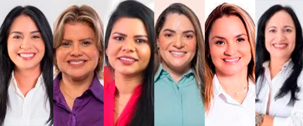 Ana, Michele, Sabryna, Delma, Roberta e Paulinha- Imagem: Reprodução.