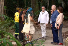 Biden se encontra com lideranças indígenas na Amazônia - Imagem: Alexandro Pereira/Rede Amazônica