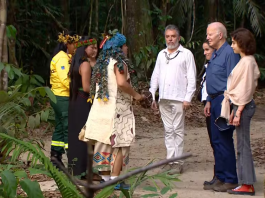 Biden se encontra com lideranças indígenas na Amazônia - Imagem: Alexandro Pereira/Rede Amazônica