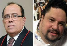 Desembargador aposentado Carlos Feitosa e o filho Fernando Feitosa - Imagem: Reprodução/TVJ1.