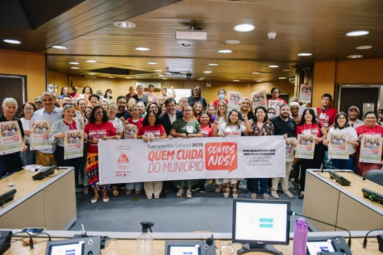 O tema da campanha é "Quem Cuida dos Municípios Somos Nós!" - Imagem: Reprodução/Fetamce.