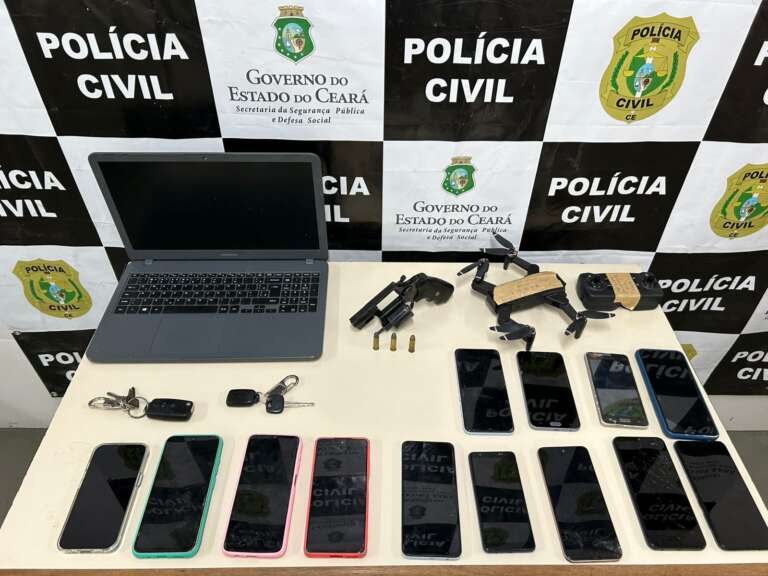 A ação policial foi realizada nas cidades de Sobral, Caucaia, Tianguá e Fortaleza e nas cidades de São Luís e São Bernardo, no estado do Maranhão - Imagem: PCCE.