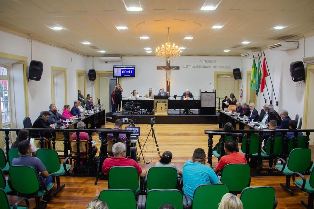 Plenário da Câmara Municipal de Aracati - Imagem: Reprodução/Instragra/CMA.