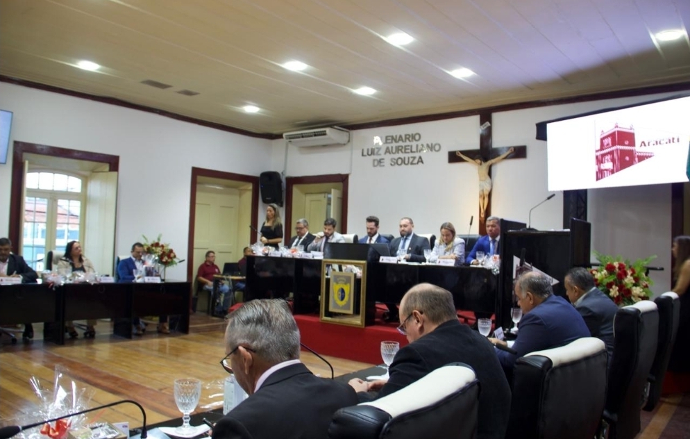 Plenário da Câmara Municipal de Aracati - Foto: Divulgação.