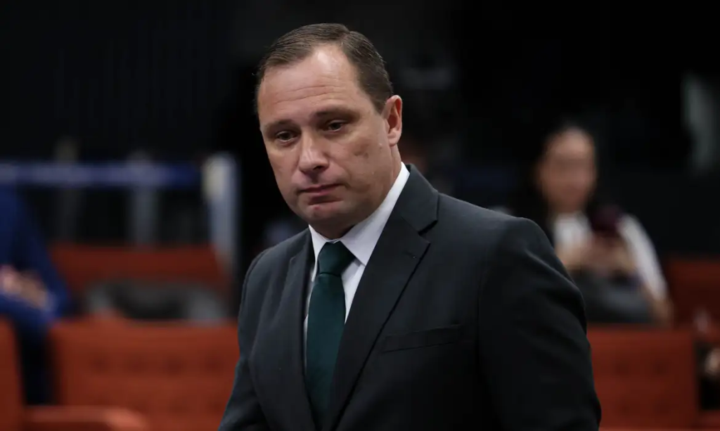 Mauro Cid durante interrogatórios dos réus no STF - Foto: Ton Molina/STF
