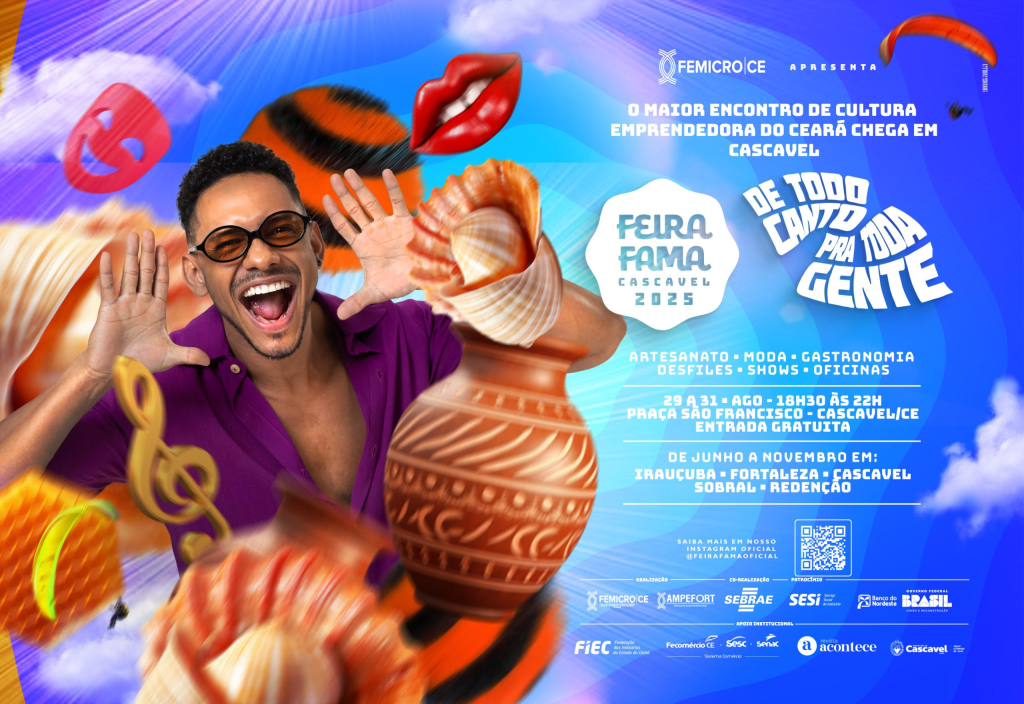 O evento será na Praça São Francisco com uma programação gratuita e aberta ao público - Divulgação/Femicro-CE