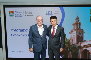 Legenda: A jornada de imersão internacional iniciou com com duas sessões acadêmicas conduzidas por professores da Hong Kong University (HKU) - Foto: FIEC.