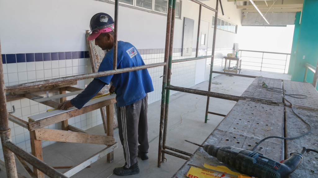 O setor da construção civil foi o principal responsável pelo bom desempenho da cidade em agosto - Foto: Marcos Moura.