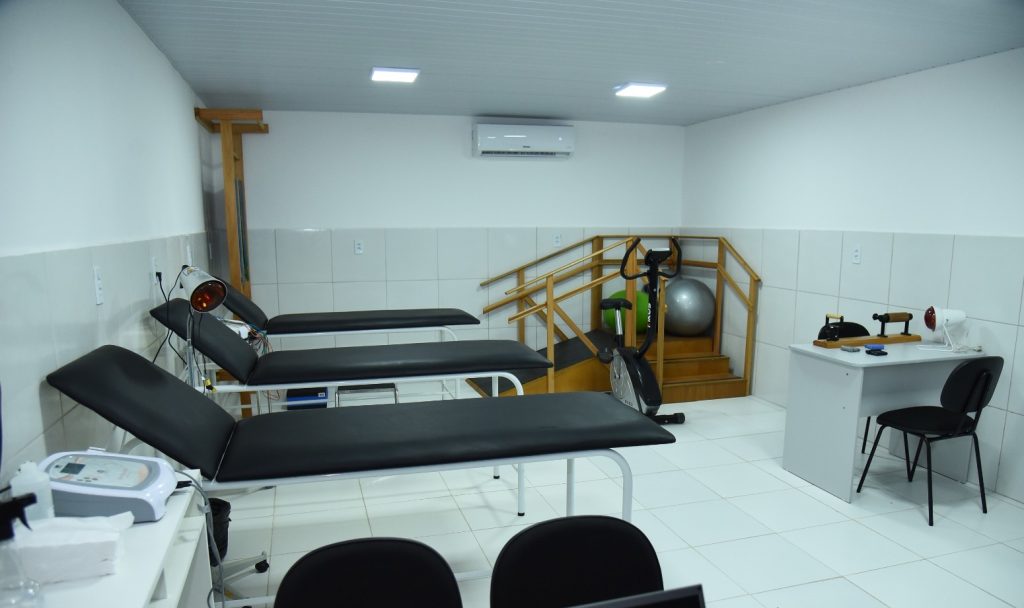 A nova sala de fisioterapia da unidade básica de saúde - Fotos: PMC.