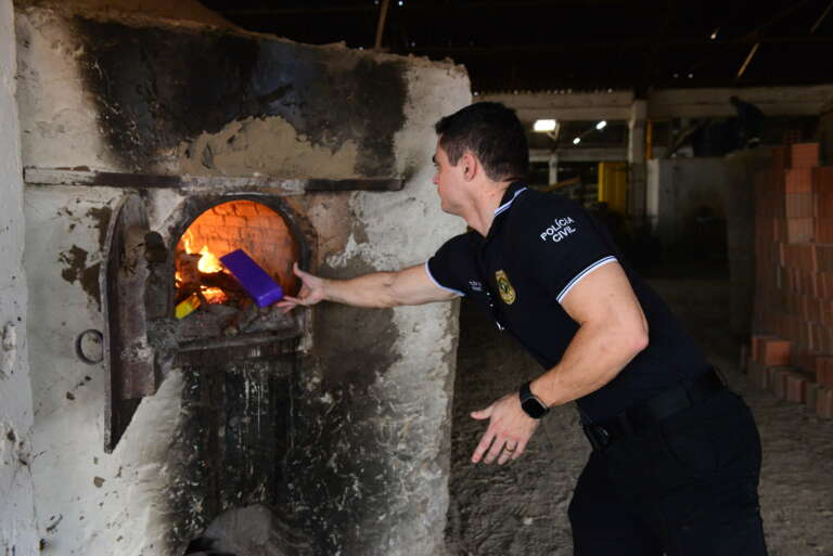 Com essa ação, a PCCE ultrapassa a marca de cinco toneladas de drogas destruídas somente em 2025 - Foto: Reprodução/SSPDS.