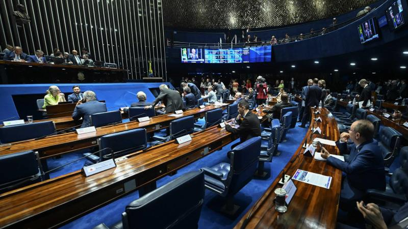 Texto aprovado impede cumulação de penas para crimes contra as instituições democráticas. Carlos Moura/Agência Senado