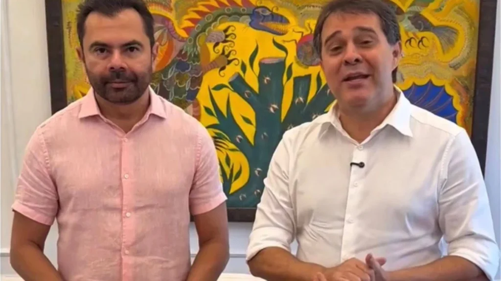Secretário Idilvan e o prefeito Evandro- Foto: Reprodução.