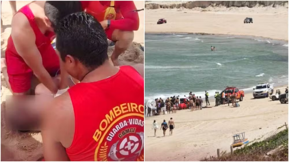 Homem de 65 anos morreu após um afogamento - Foto: Reprodução/Corpo de Bombeiros Aracati