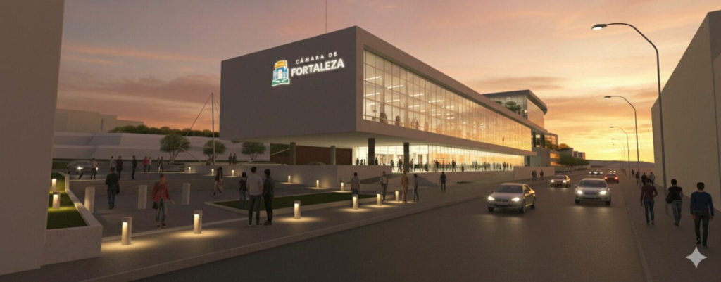 Maquete da nova sede da Câmara de Fortaleza - Fotos Mateus Dantas.