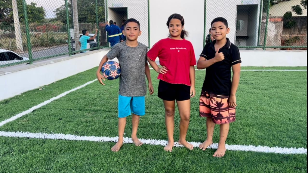 "Aqui é muito divertido, dá pra jogar vários jogos legais” - Foto: Reprodução.
