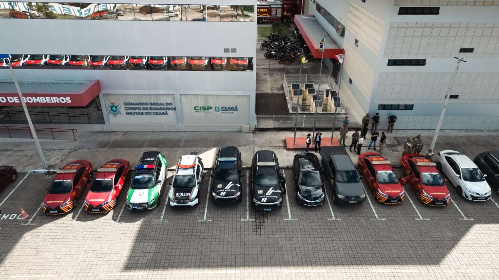 Em Fortaleza, a concentração das Forças de Segurança ocorreu no Cisp. Foto: Divulgação