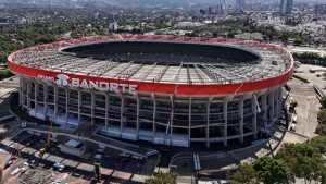 Vista aérea do Estádio Azteca na Cidade do México. Foto: Divulgação