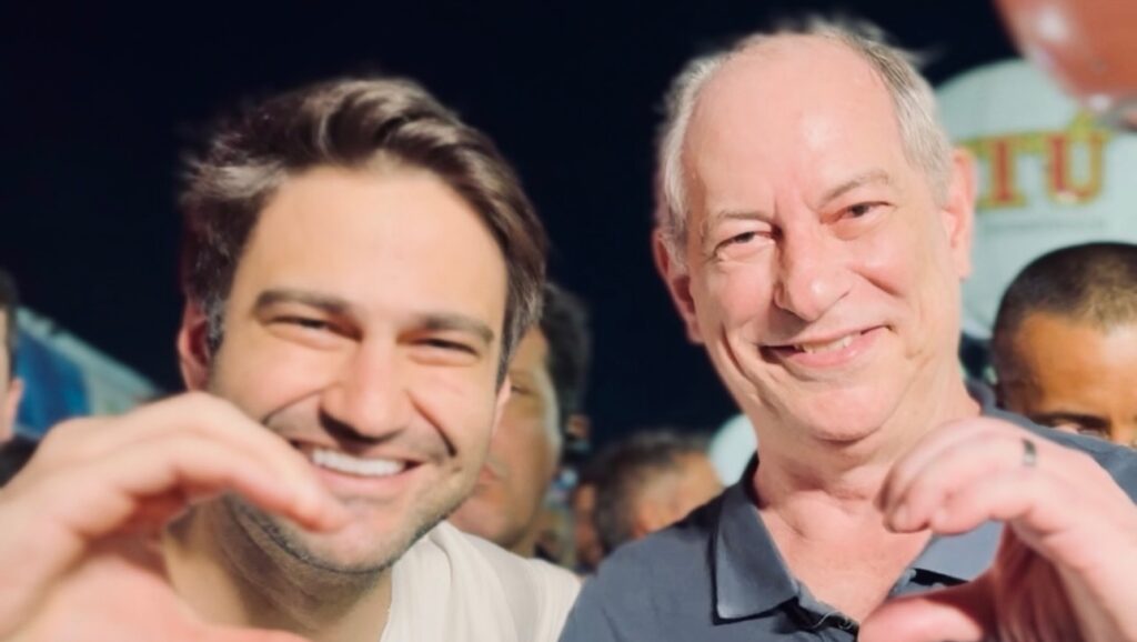 Pedro Matos e Ciro Gomes no Cariri- Foto: Divulgação.